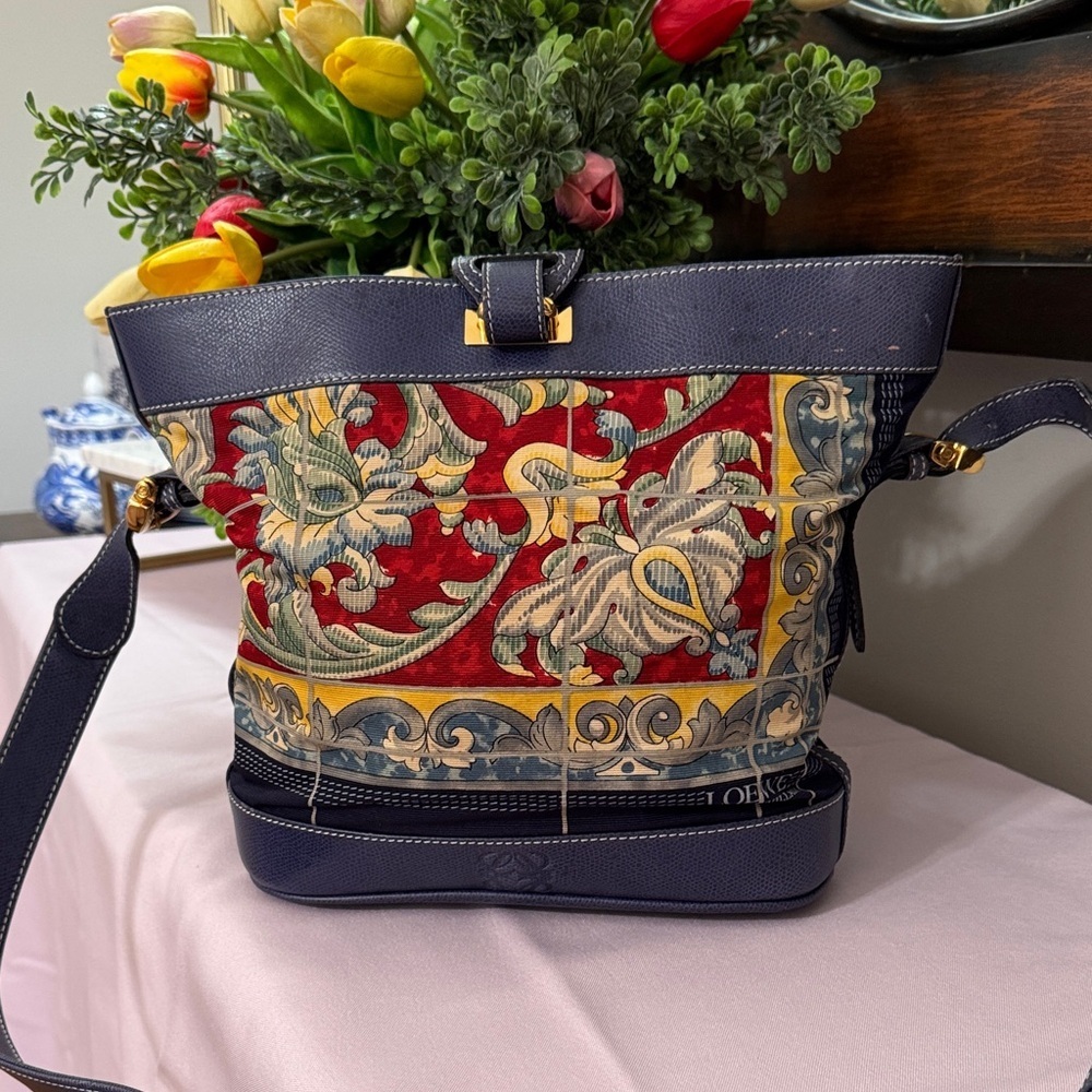 Loewe Tote Blue and Multicolor